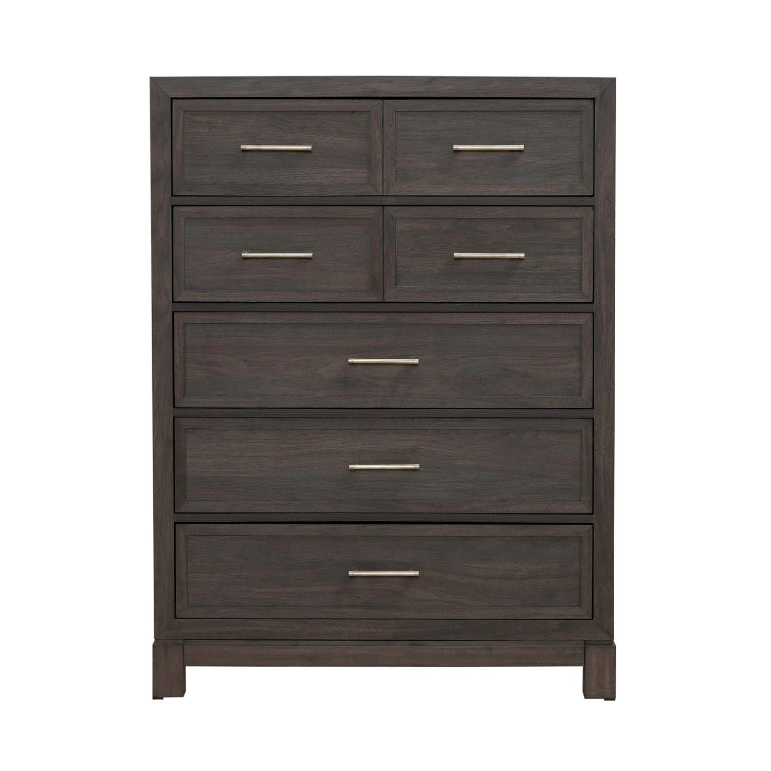 Modern Edge - 5 Drawer Chest - Caffe