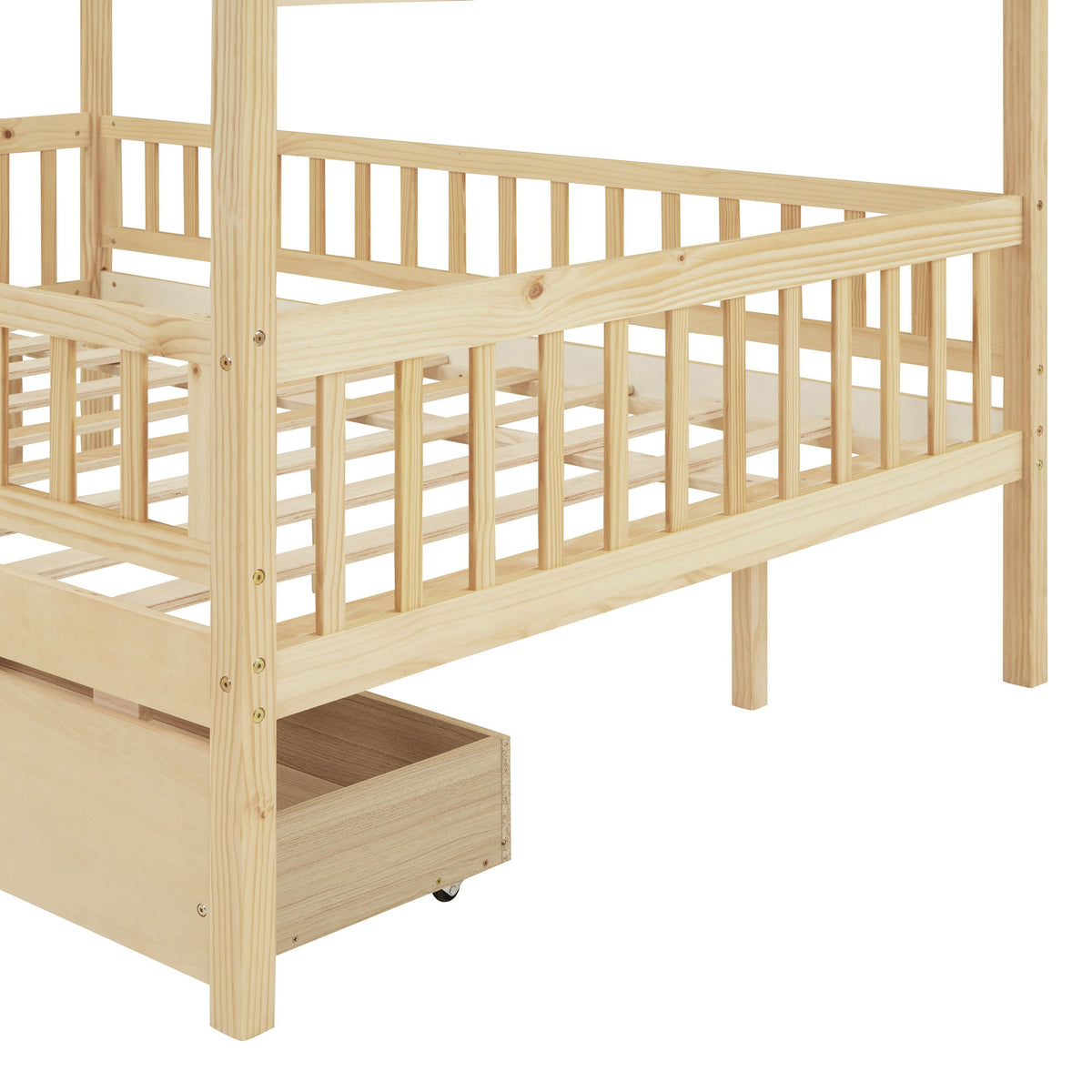 House Bed With 2 Drawers