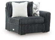 Midnight-Madness - RAF Corner Chair - Gunmetal