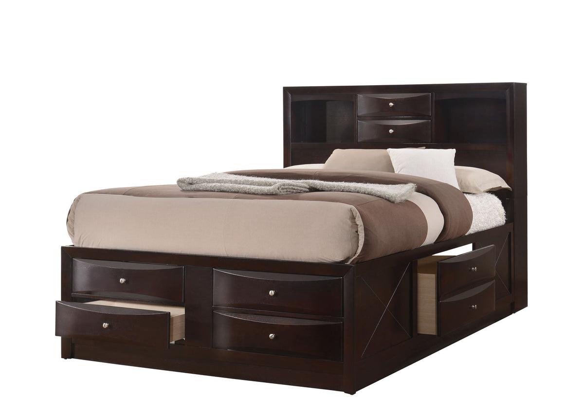 Emily - Queen 3 Piece Bedroom Set - Cherry
