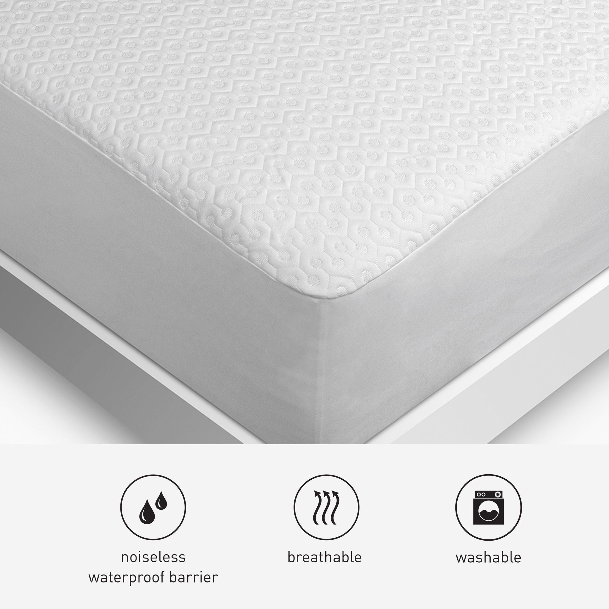 Dri-Tec - Queen X-Wide Sofa Bed Mattress Protector - White