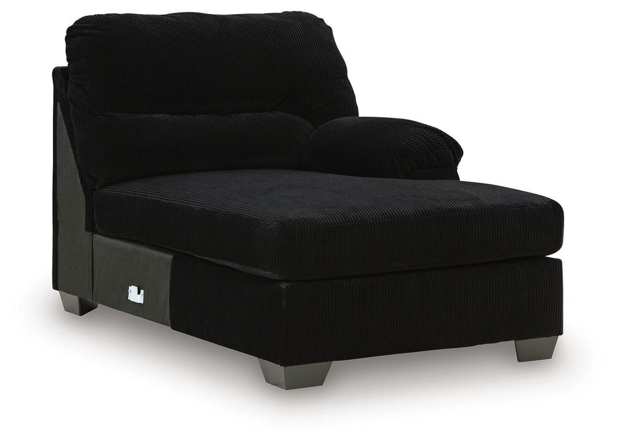 SimpleJoy - RAF Corner Chaise - Onyx