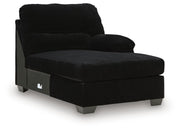 SimpleJoy - RAF Corner Chaise - Onyx