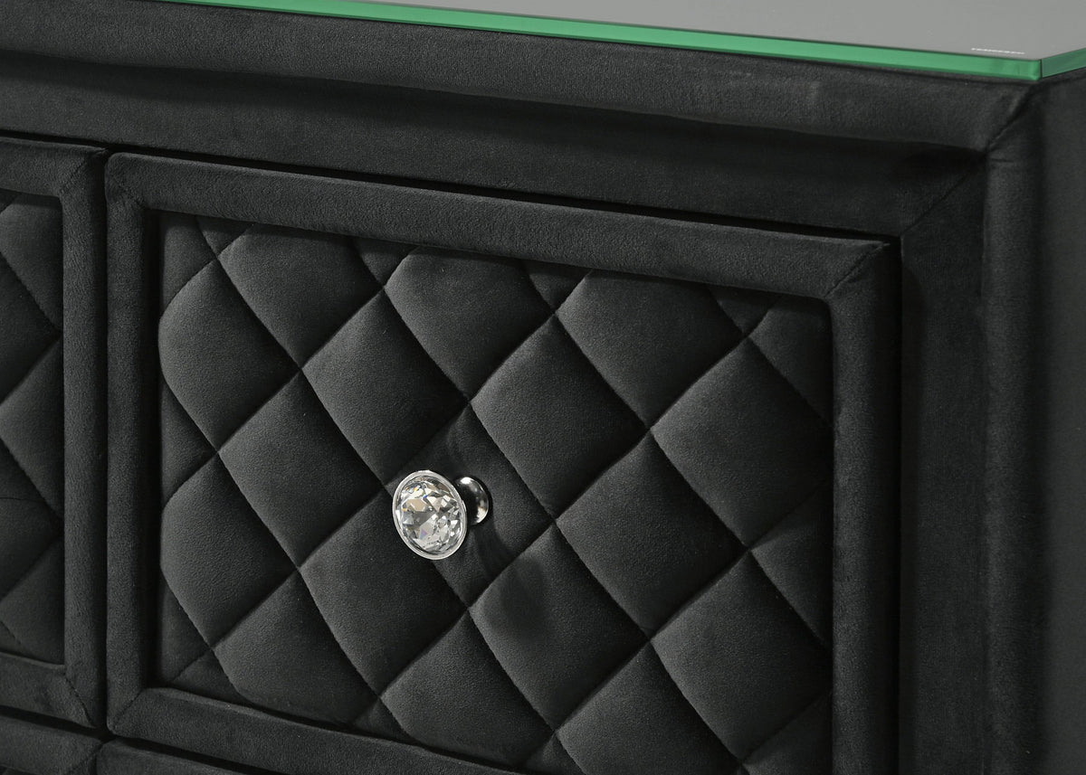 Cameo - King 5 Piece Bedroom Set - Black