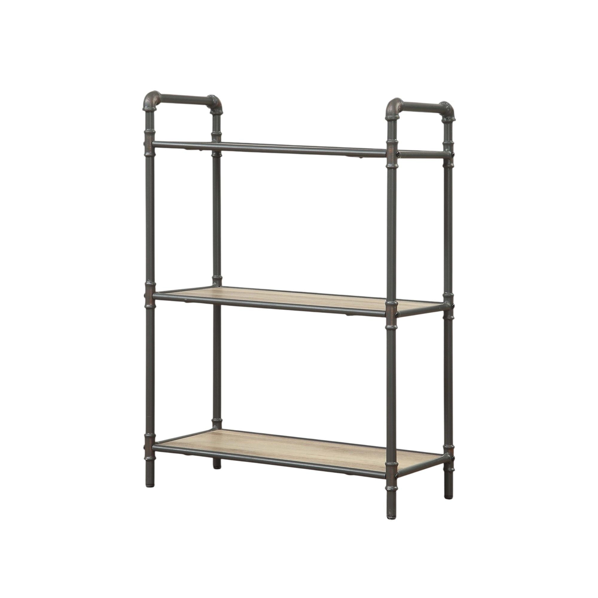 Itzel - Antique Bookshelf - Gray / Oak