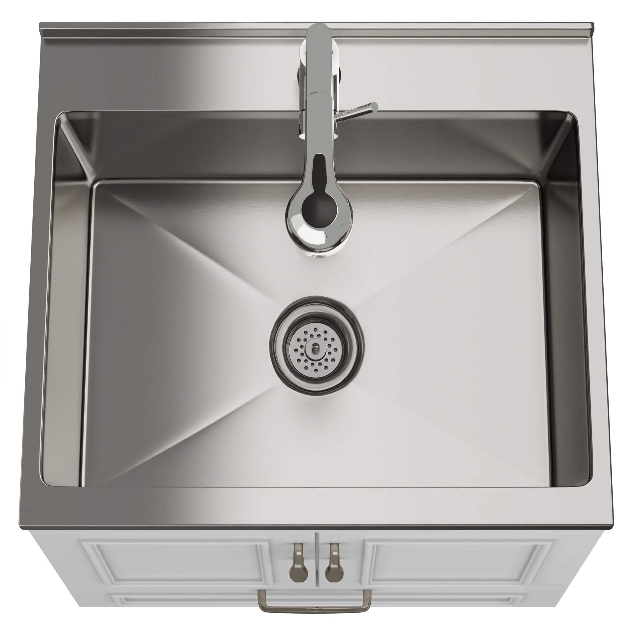 Cardinal - Laundry Cabinet With Faucet And Sink - White - Wood