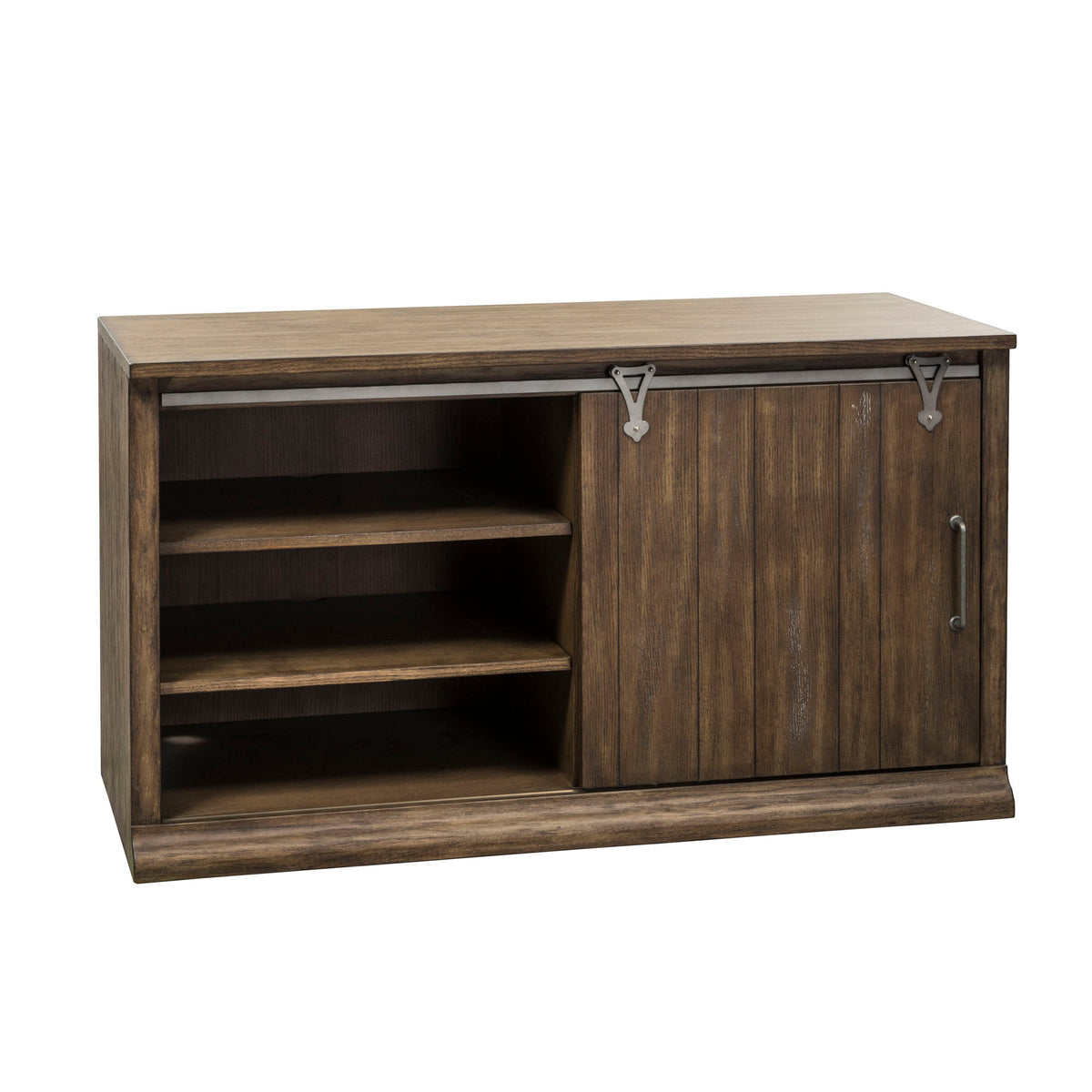 Stone Brook - Jr Executive Credenza Set - Rustic Saddle