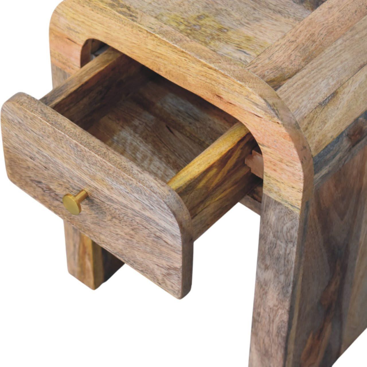 Mini Darcy - Nightstand With Curved Edges