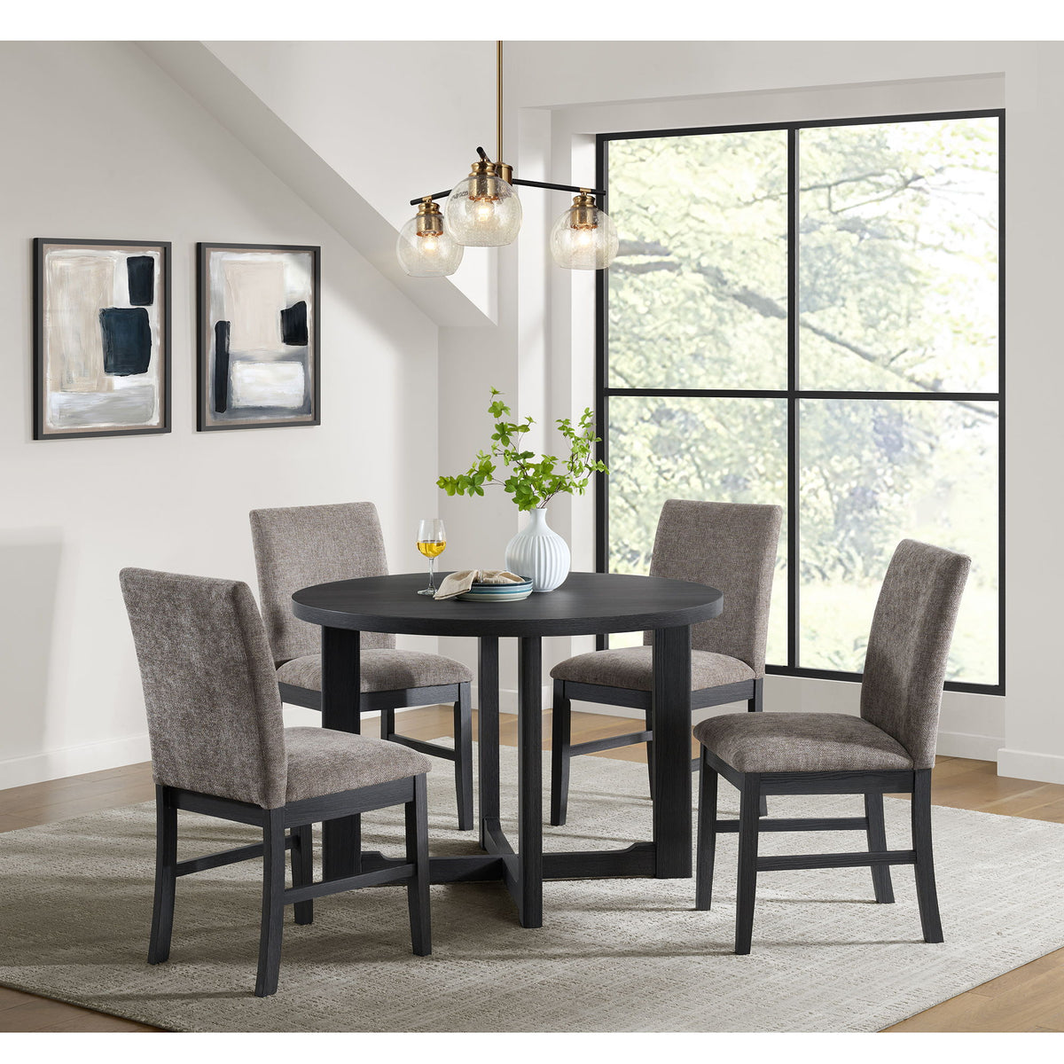 Wakefield - 5 Piece Dining Set (Table And 4 Chairs) - Espresso