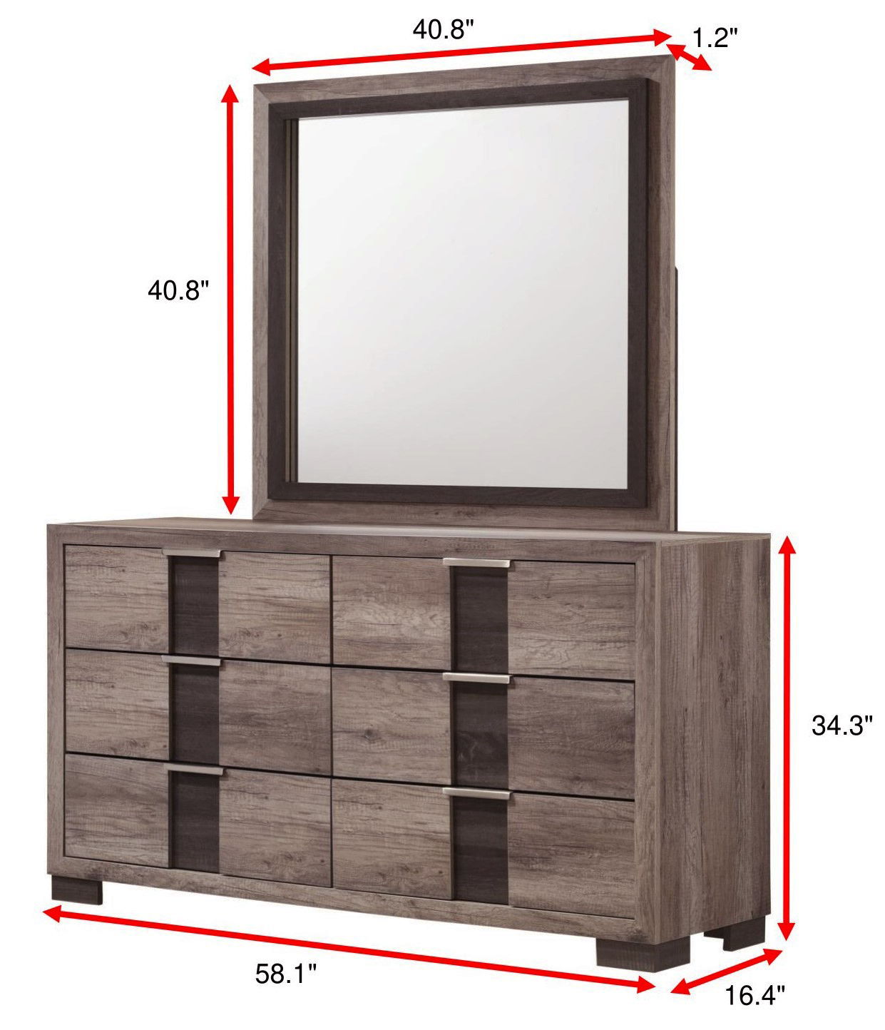 Rangley - Dresser - Dark Gray