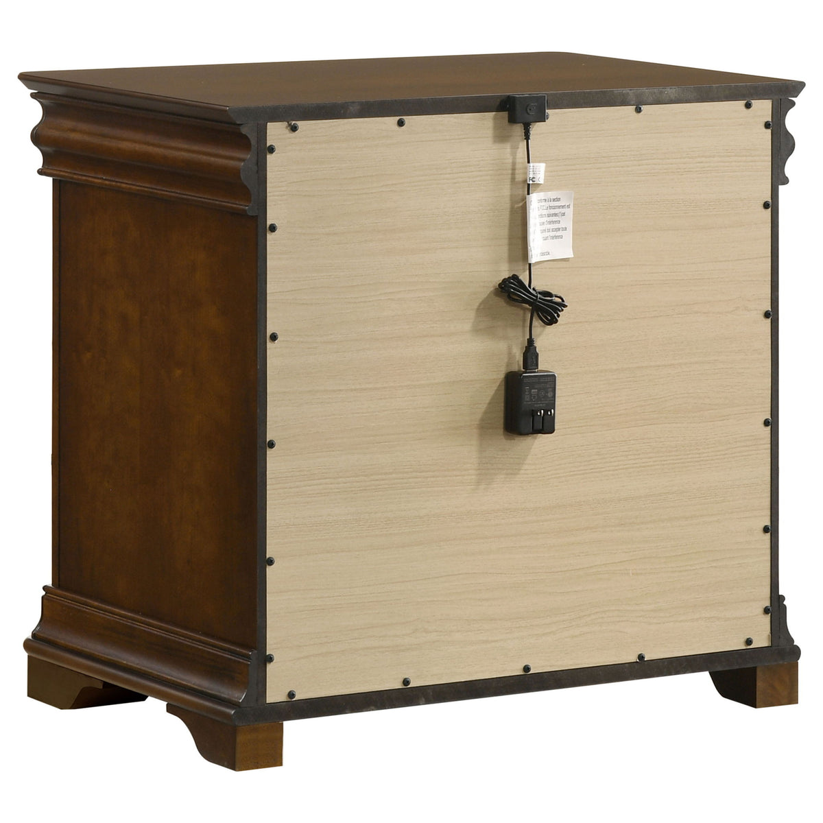 Garland 2-drawer Nightstand Bedside Table Brown Cherry