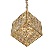 Michael Amini Lighting - Cubes Modern Crystal Chandelier - Gold