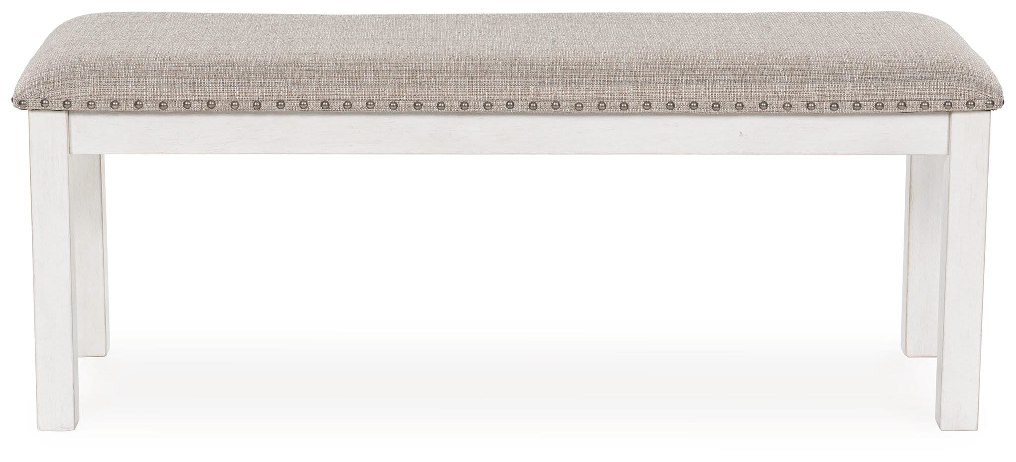 Robbinsdale - Large Upholstered Dining Room Bench - Antique White