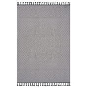 Guros - 6' X 9' Medallion Indoor / Outdoor Area Rug - White / Ivory