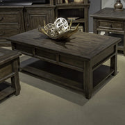 Paradise Valley - Lift Top Cocktail Table - Saddle Brown