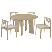 Strouse 5-piece Dining Set Wheat and Natural Oak