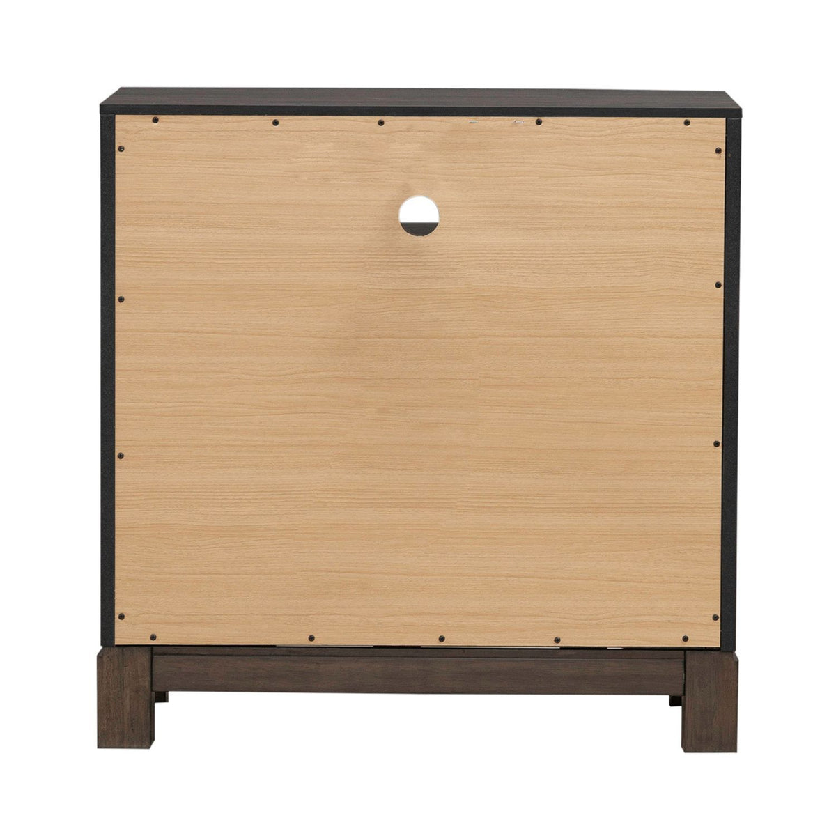 Modern Edge - Bedside Chest With Charging Station - Caffe