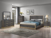 Trevor - King 5 Piece Bedroom Set - Brown