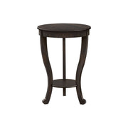 Accent End Table, 2 Tier, Traditional - Walnut
