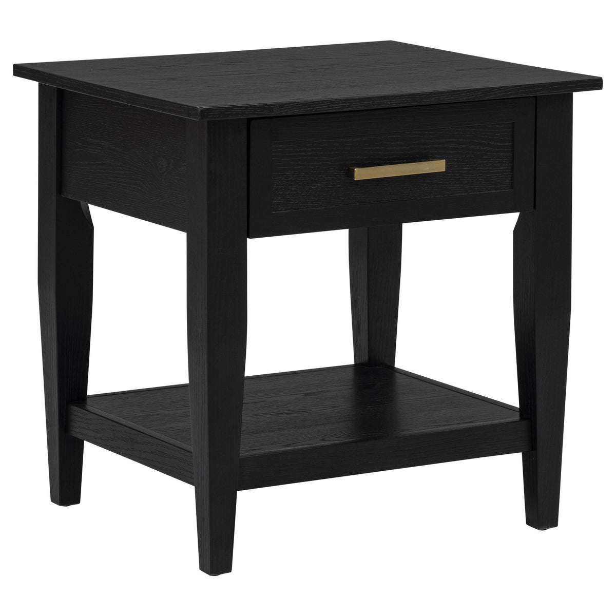 Lindenton 2-piece Wood Lift-Top Coffee and End Table Set Black