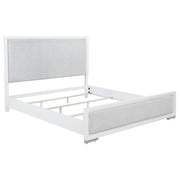 Gracemont 57-inch Eastern King Panel Bed Grey and White
