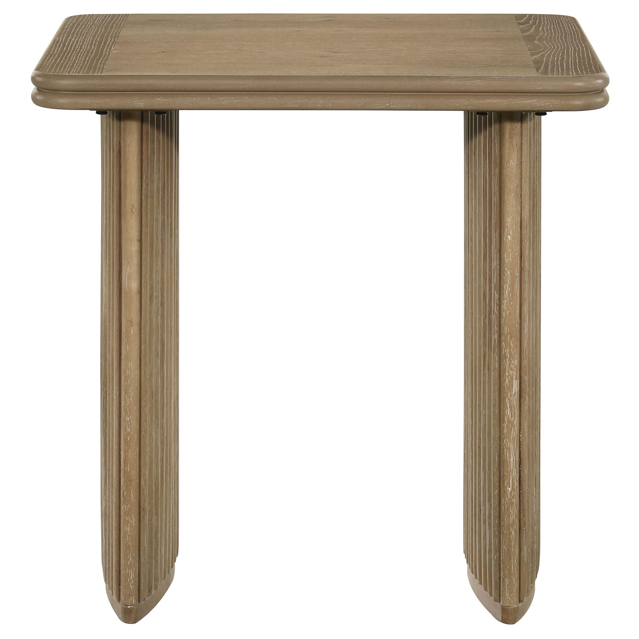 Adina 2-piece Wood Coffee Table Set Distressed Light Brown
