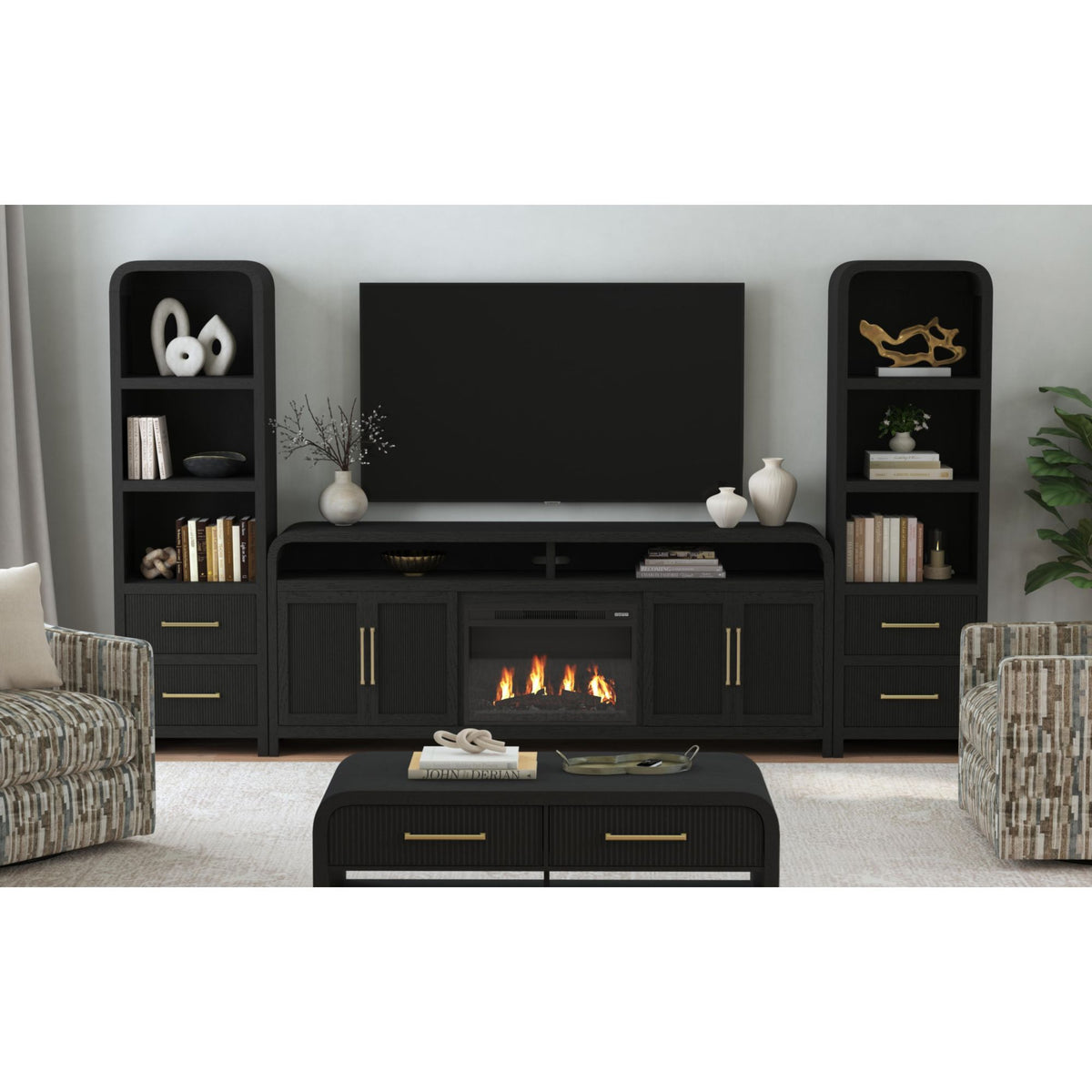 Ridgemont - Entertainment Unit With 82" TV Console
