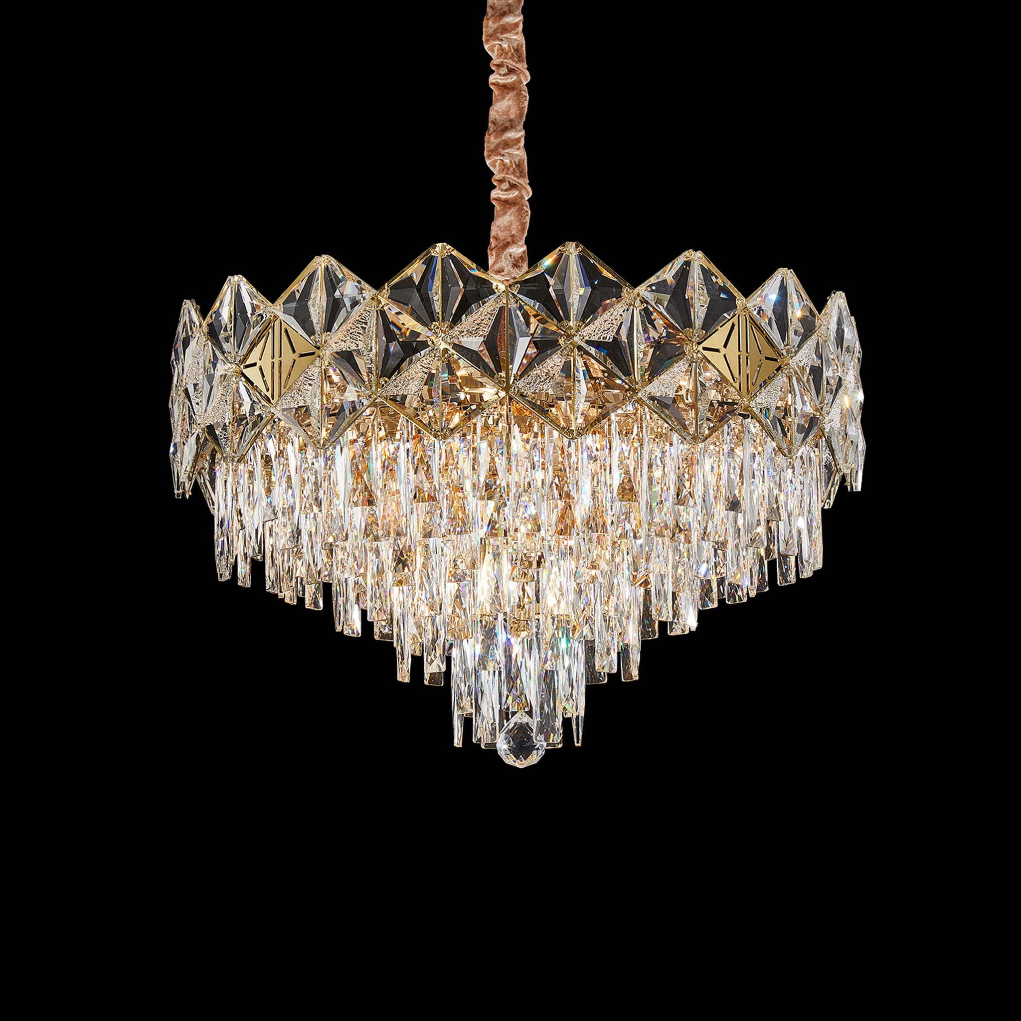 Michael Amini Lighting - Regalia 13-Light Crystal Chandelier - Gold