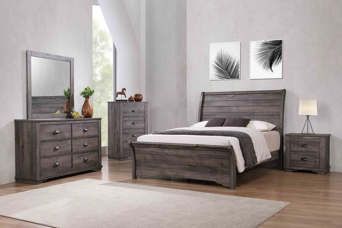 Coralee - Nightstand - Dark Gray