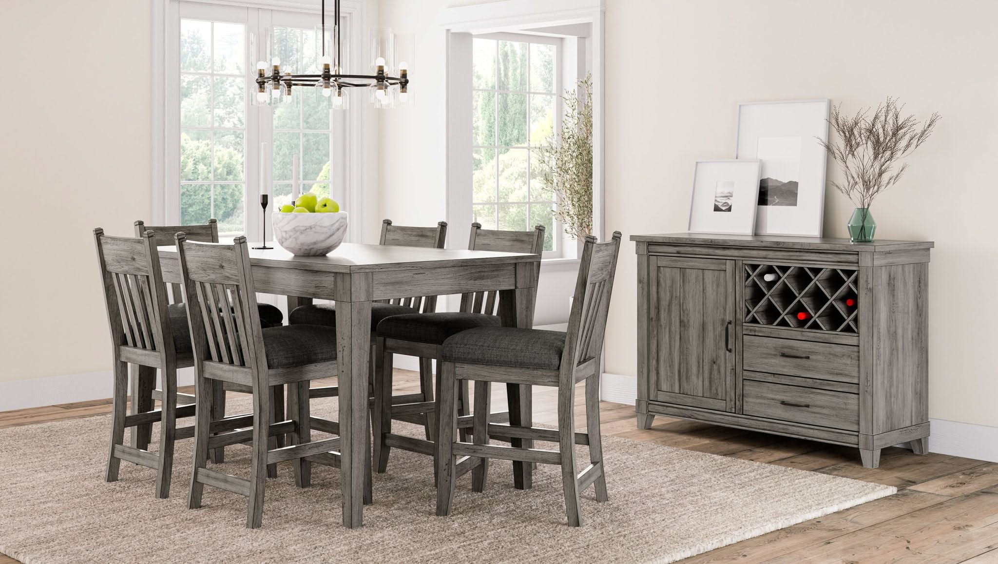 Counter Stool (Set of 2) - Gray