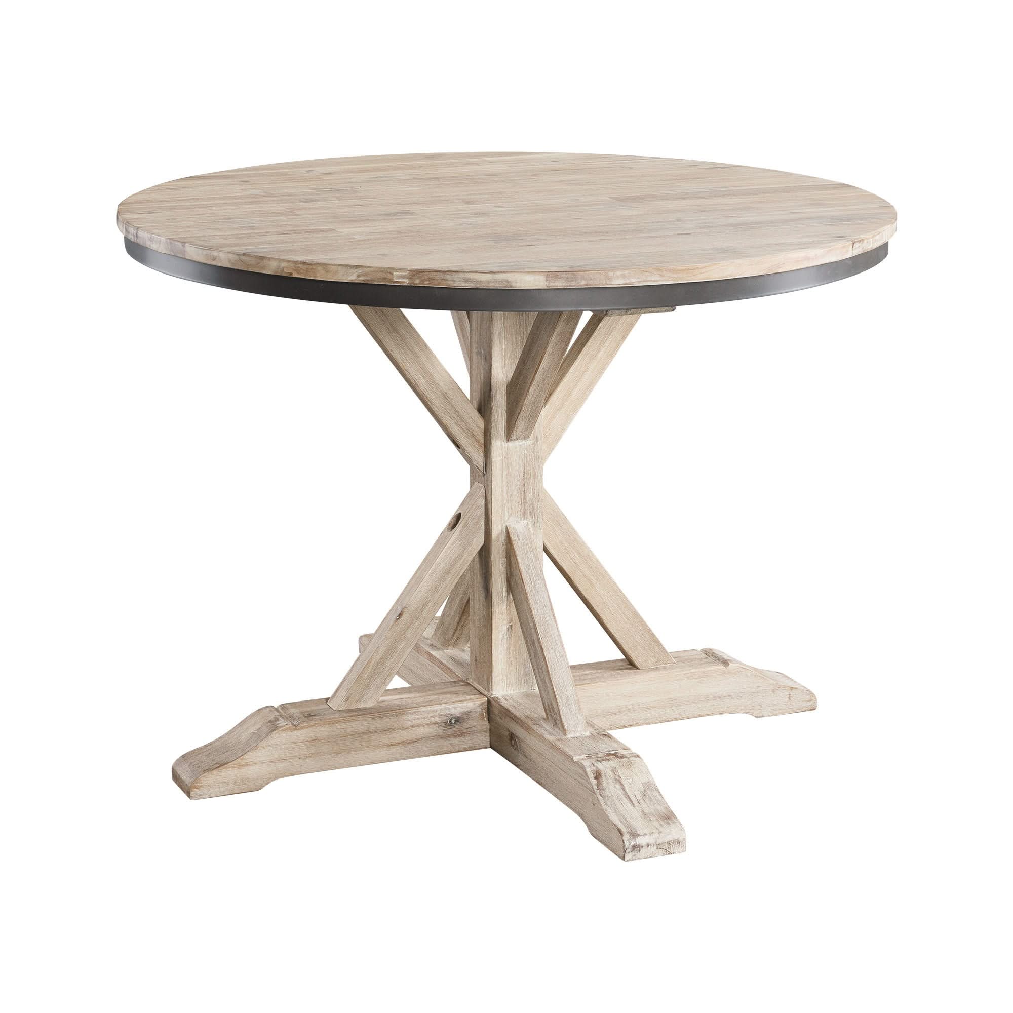 Callista - Round Standard Height 5 Piece Dining Set (Table And Four Chairs) - Beach