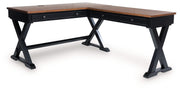 Wildenauer - Home Office Desk And Return - Brown / Black