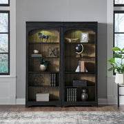 Meritage - Bunching Bookcase (Set of 2) - Aged Charcoal