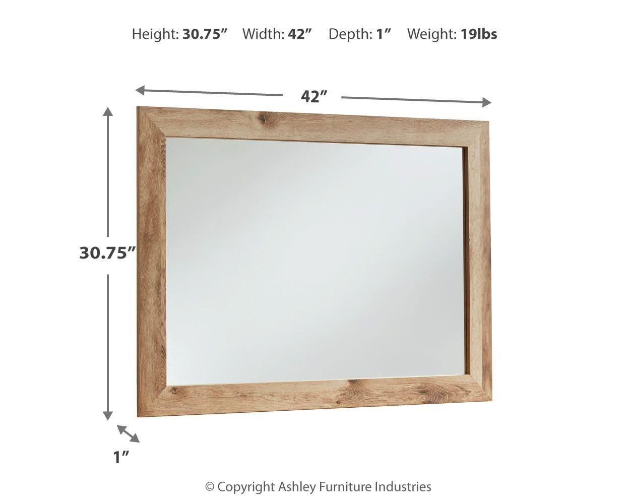Hyanna - Bedroom Mirror - Tan Brown