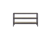 Console Table With Insets - Black