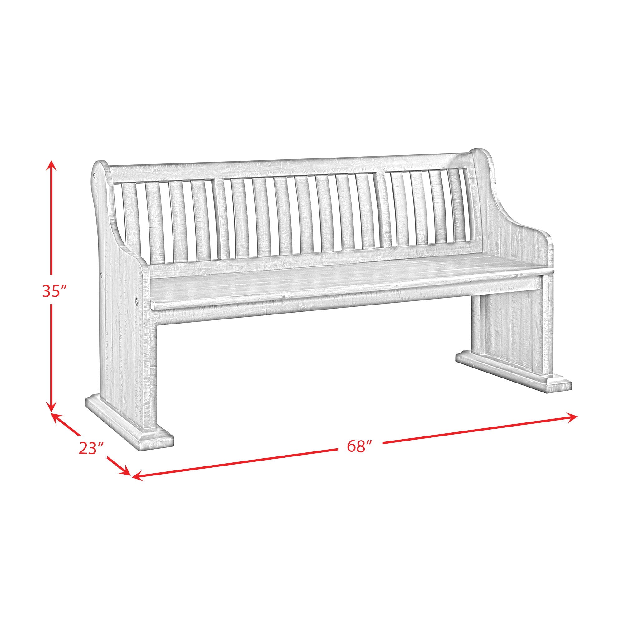 Stone - Pew Bench