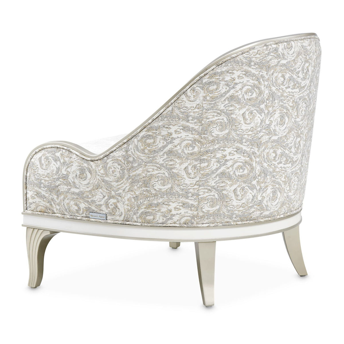 La Marisia - Chenille Accent Chair - Tranquil / Light Champagne