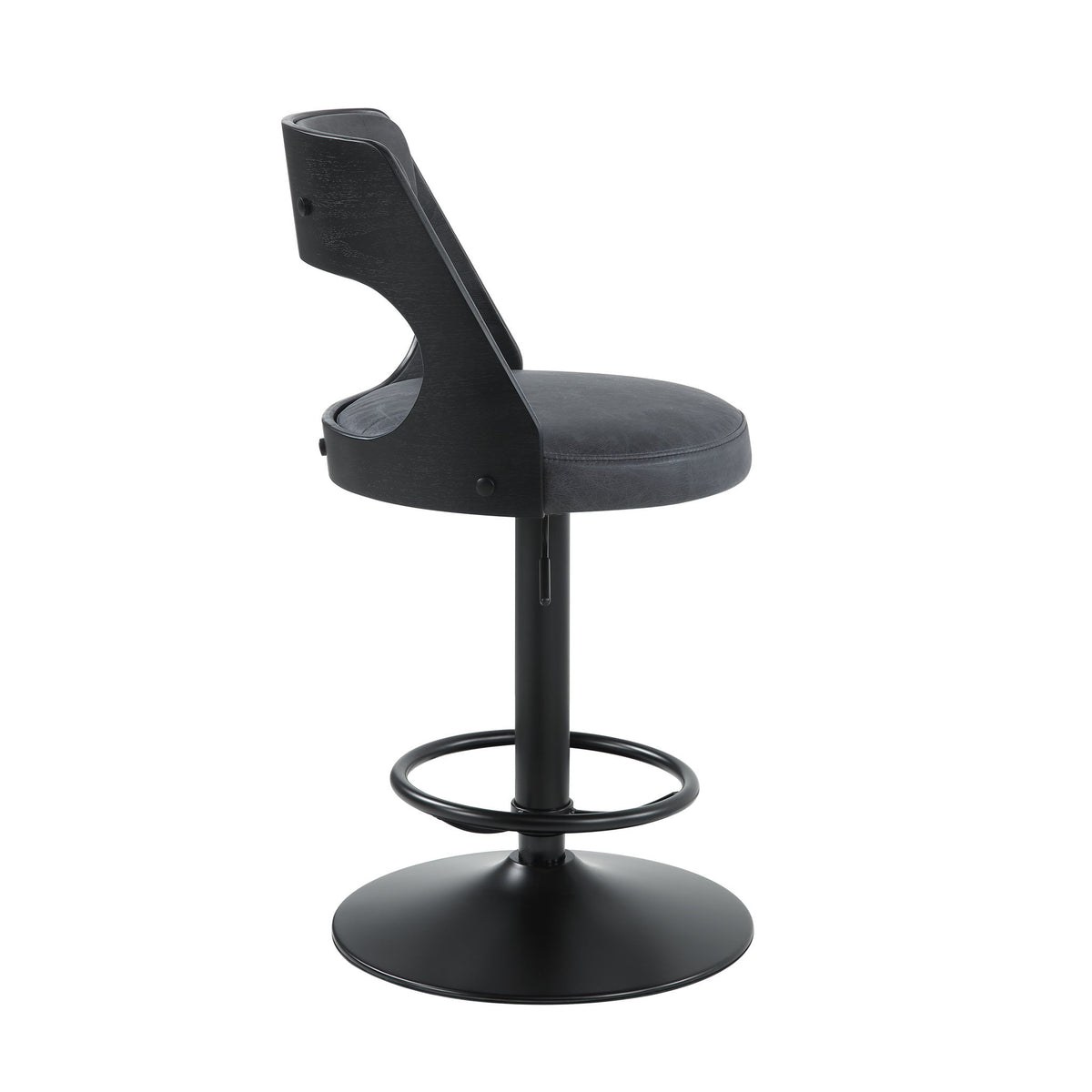 Sabi - Adjustable Stool With Swivel - Dark Brown