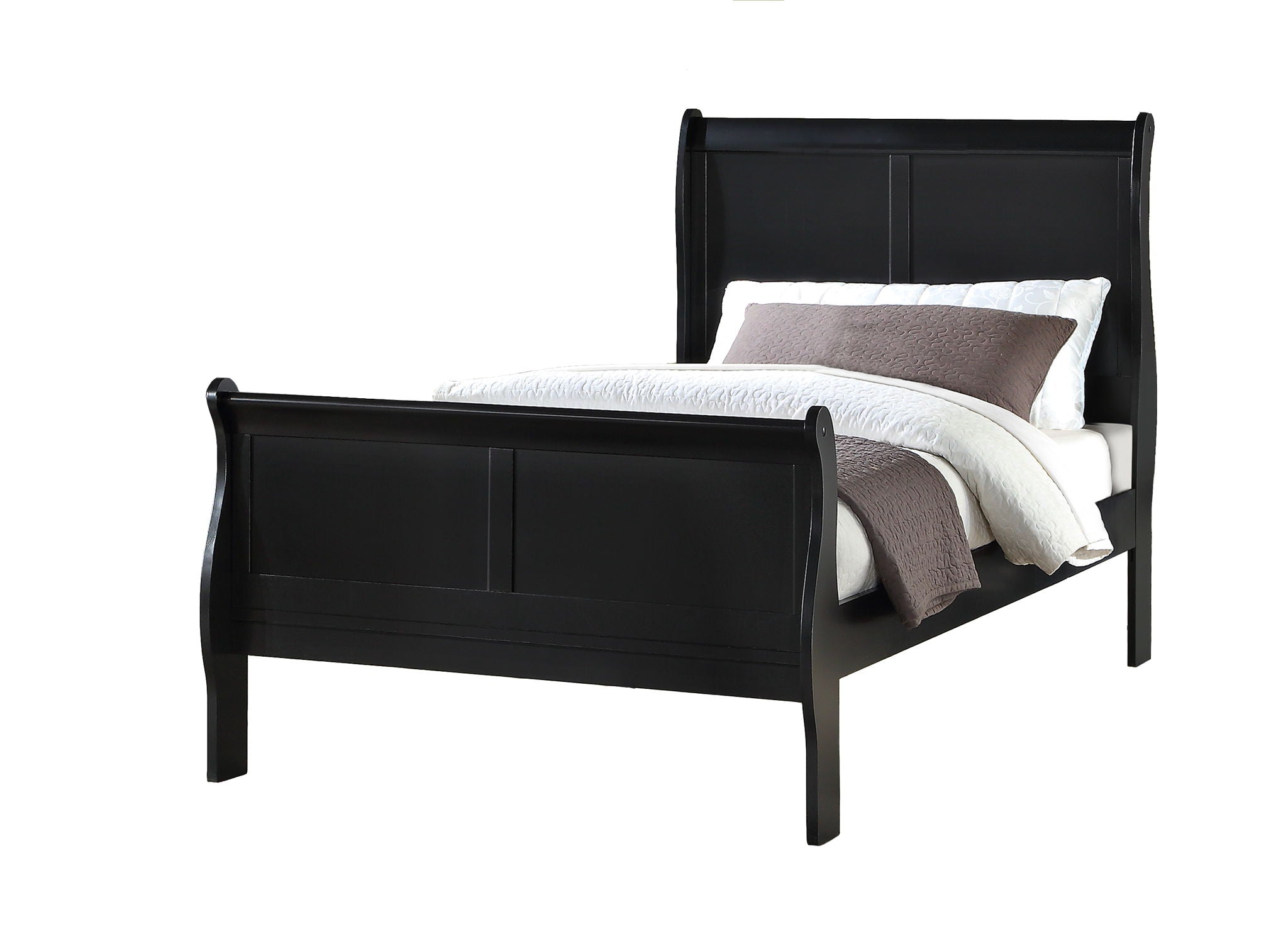 Louis Philip - Twin 4 Piece Bedroom Set - Black