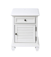 Charlestown - Storage End With USB - White