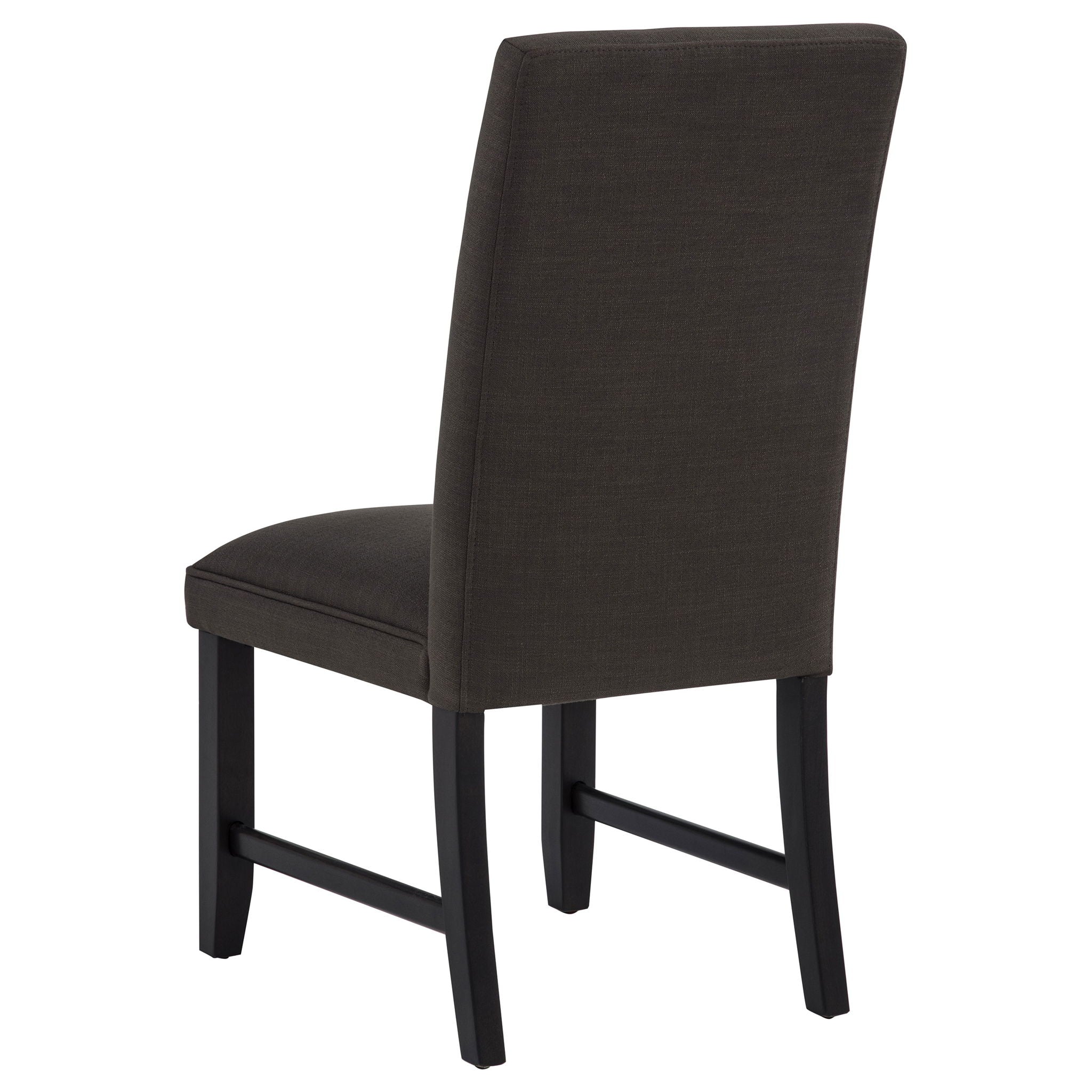 Berning Fabric Upholstered Parson Side Chair Charcoal Grey (Set of 2)