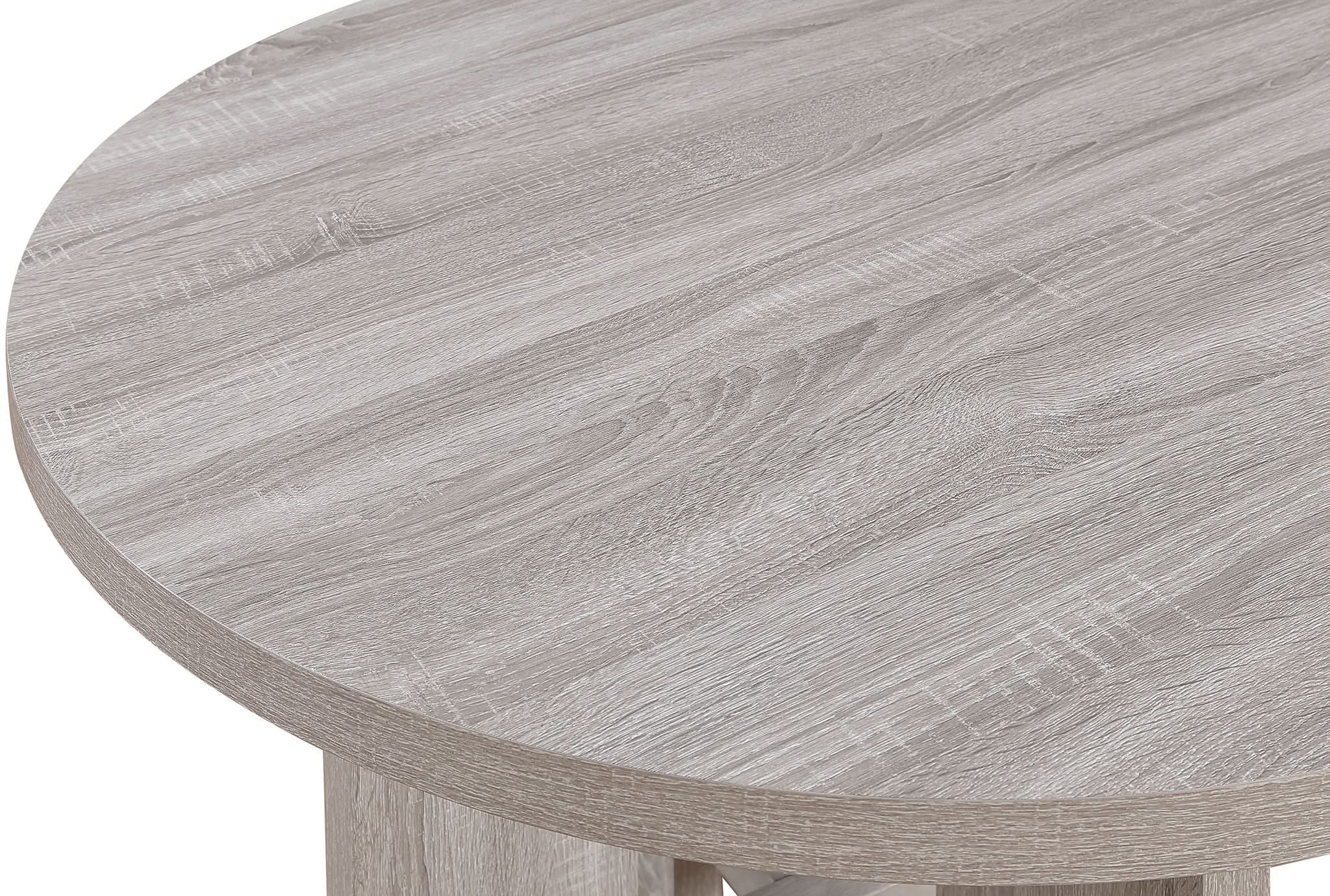 Amara - 5 Piece Round Dining Set Drift Wood - Drift Wood