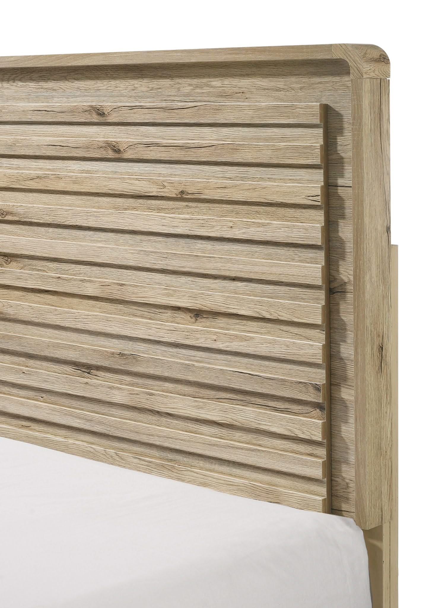Dawson - Queen Bed - Light Brown