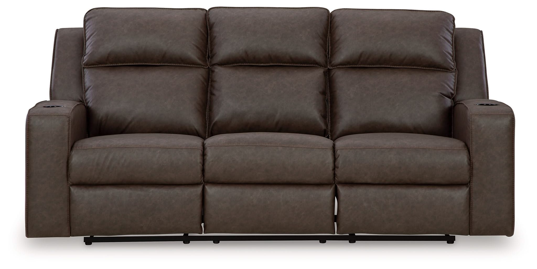 Lavenhorne - Rec Sofa W/Drop Down Table - Granite