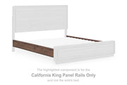 Fortlorn - California King Panel Rails - Walnut Brown