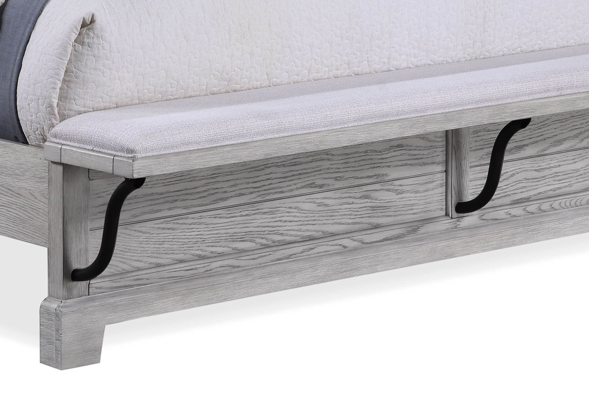 Beckett - Queen 5 Piece Bedroom Set - Greige
