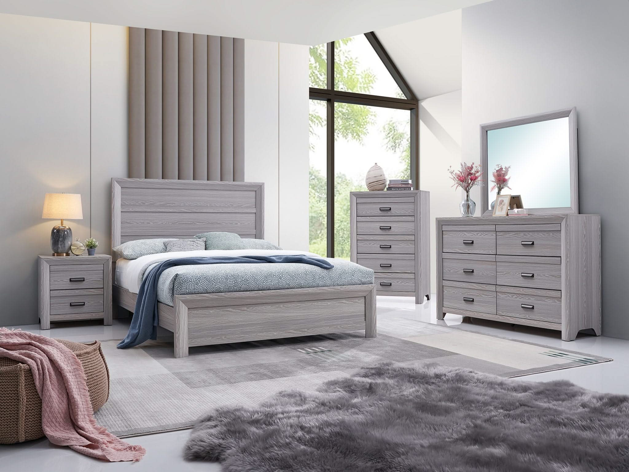 Adelaide - King Bed - Drift Wood