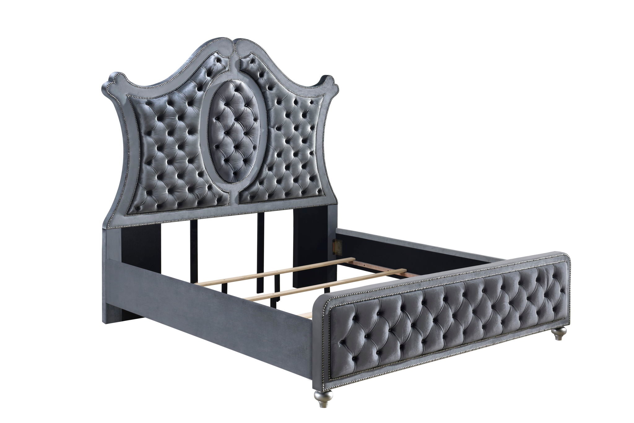 Cameo - King 4 Piece Bedroom Set - Gray