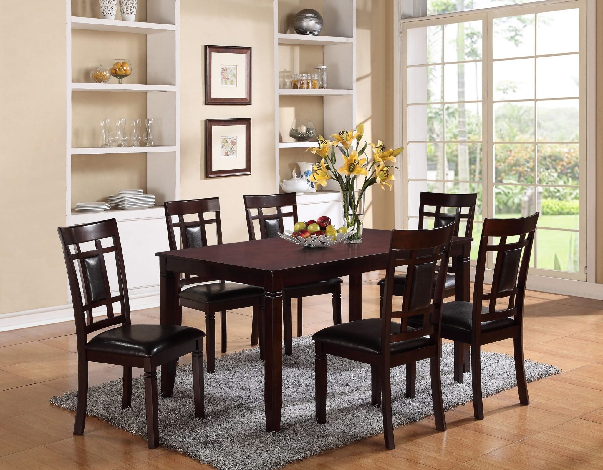 Paige - 7 Piece Dinette Set - Espresso