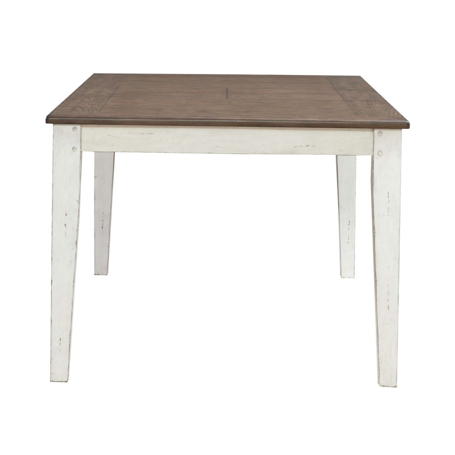 Al Fresco - Rectangular Leg Table - Graphite & Whitestone